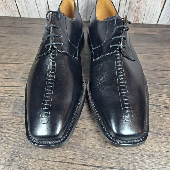 Mezlan Torque Black Men's Sz 10.5 M Lace Up Oxford Dress Shoe w/Dust Bag - Picture 11 of 16